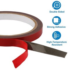 4x Auto Tape Acrylic Foam Double Sided Back Mounting Adhesive 3m x 10mm Car 10ft