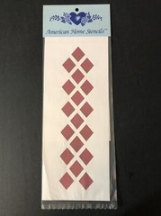 Diamonds American Home Stencils Paint Plastic Sponge Wall 1 Layers