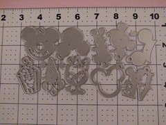 Universal Thin Metal Die Cut Tool Emboss Disney Mickey Mouse Charm Set ice cream