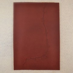 California Burgundy – Oil Tan – Branded Leather Piece – 5 1/2 x 8 (G40)