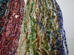 30 Strands 36″ India Handmade Assorted Color Glass Beads Wholesale Bulk (CT-60)