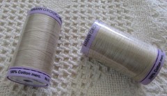 Mettler Silk Finish Cotton STRAW Machine Emb Thread 547yd 50wt Spool NEW STOCK