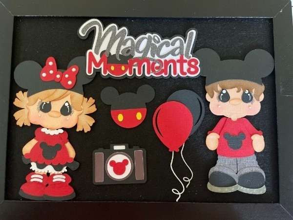 DISNEY Magical Moments Vacation Set Mickey premade paperpiecing scrapbook diecut