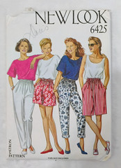 New Look 6425 Pattern Pants Trousers Bermuda Shorts Size 8-18