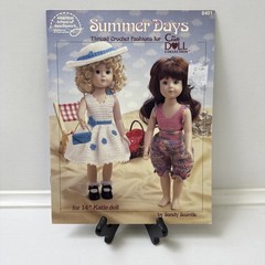 Summer Days Crochet Doll Clothes Pattern Booklet 14” Katie Doll Sandy Scoville