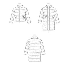 SEWING PATTERN Men Clothes | Puffer Coat Jacket Winter Stuffed Waterproof | 2061
