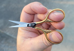 Gingher G-LT 3 1/2″ Lions Tail Gold Plated Embroidery Scissors (Free Shipping)