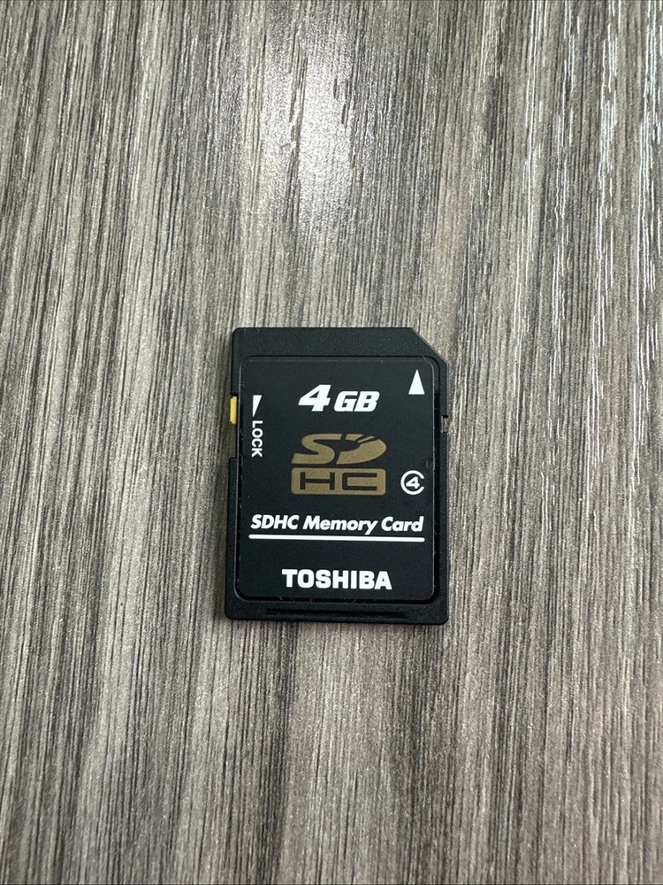 OEM Genuine Toshiba 4GB SDHC Memory Card – Class 4 – SD-K04G – Made in Japan