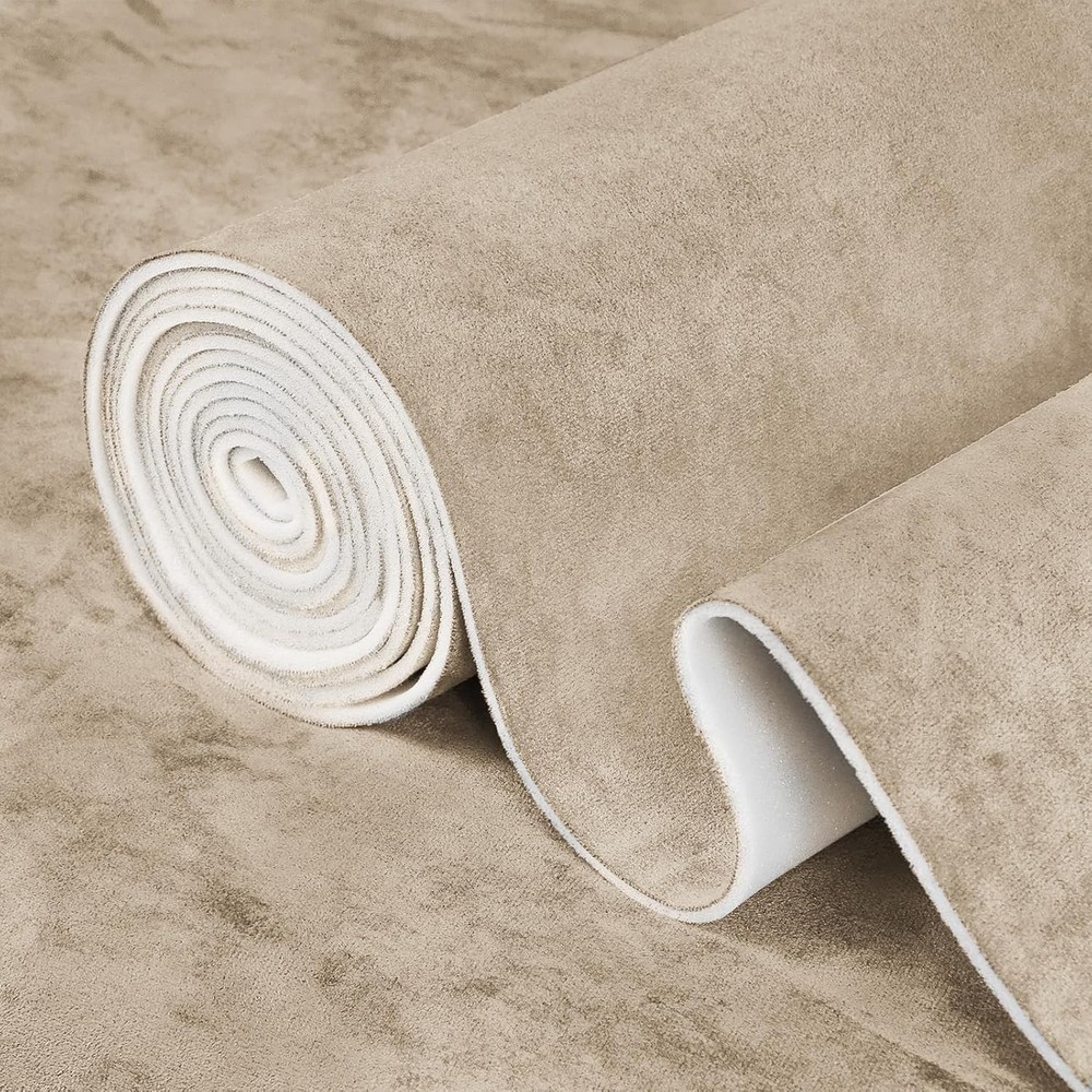 Suede Headliner 36″x60″ Foam Backing Car SUV Truck RV Boat Auto Roof Beige