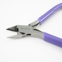 Beadsmith Super-fine Jewelry, Wire, Craft Making Side Cutter Pliers with Spring