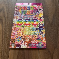 Lisa Frank Sticker Book 5 Sticker Sheets 600 Stickers Lisa Frank Stickers NEW