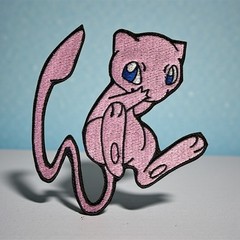 Mew Pokémon Embroidery Patch 3.00″ X 2.00″ / 4.01″ X 3.79″ Multi Colors