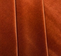 DESIGNER PLUSH MOHAIR HARVEST ORANGE VELVET MULTIPURPOSE FABRIC BY YARD 55″W