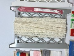 Vintage Ruffled Lace Trim Lot Stretch Craft Fabric Unknown Measurements