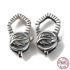 925 Sterling Silver Lobster Claw Clasp, Necklace Bracelet Clasps. 1-5 pc