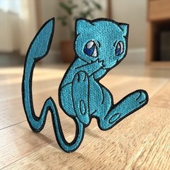Mew Pokémon Embroidery Patch 3.00″ X 2.00″ / 4.01″ X 3.79″ Multi Colors