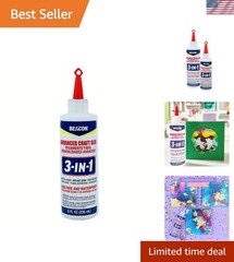 3-in-1 Advanced Craft Glue – Fast-Drying, Crystal Clear Adhesive for Wood, Ce…