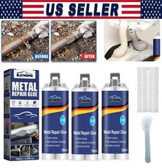 3× Metal Repair Paste AB Casting Repair Glue Industrial Heat Cold Weld Sets US