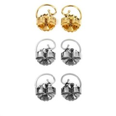 Levears 1 Pair Sterling Silver 2 Pair Stainless Steel Earring Lifts