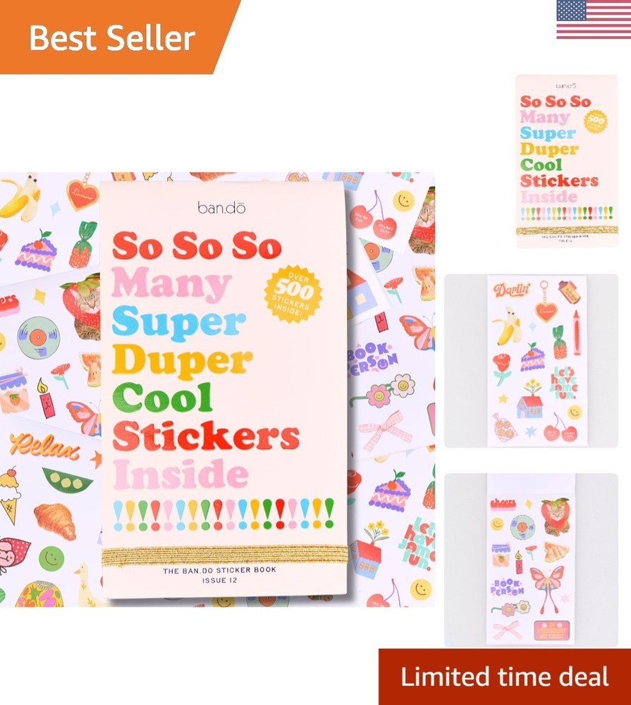 Compact Sticker Book with 700+ Colorful Stickers – Perfect for Crafts & Planners