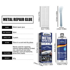 3× Metal Repair Paste AB Casting Repair Glue Industrial Heat Cold Weld Sets US
