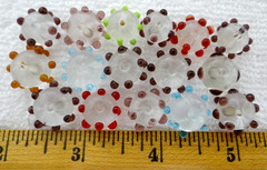175 Multi-color Glass Beads Assorted Mix Wholesale Bulk Lot Lampwork Murano