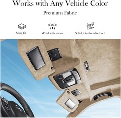 Suede Headliner 36″x60″ Foam Backing Car SUV Truck RV Boat Auto Roof Beige