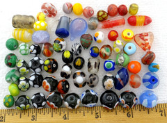 175 Multi-color Glass Beads Assorted Mix Wholesale Bulk Lot Lampwork Murano
