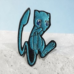 Mew Pokémon Embroidery Patch 3.00″ X 2.00″ / 4.01″ X 3.79″ Multi Colors