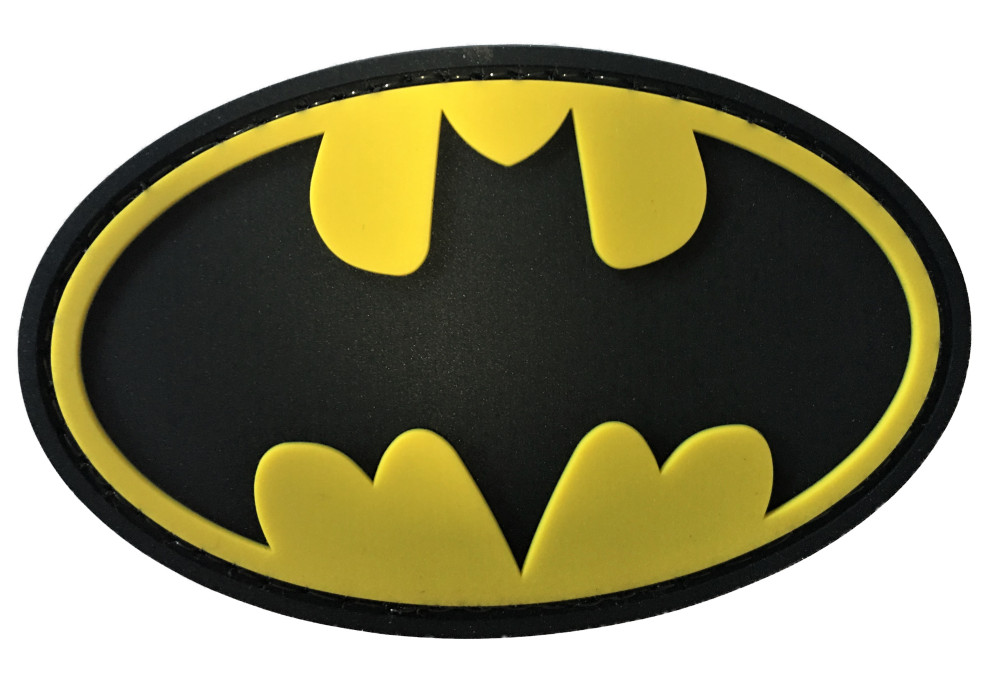 Batman Logo Dark Force PVC Patch w/ Hook (SEAL Special Forces Green Beret) 261