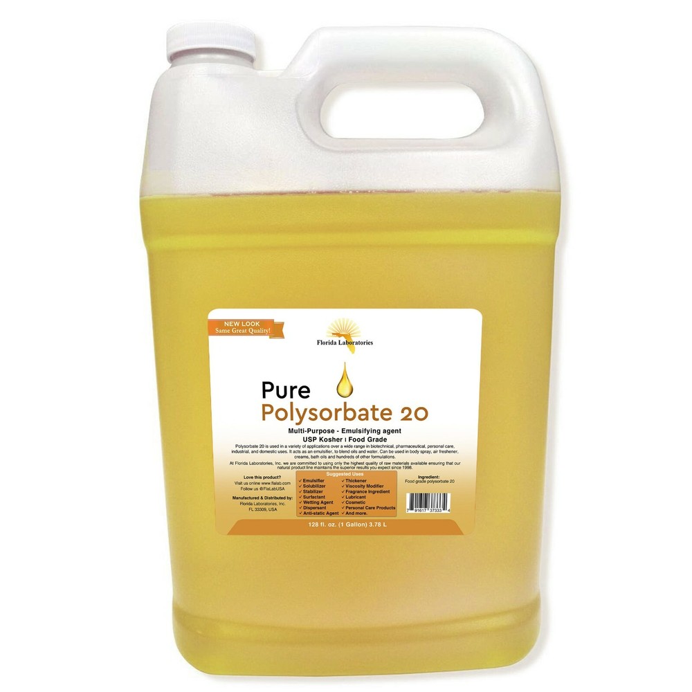 1 Gallon Polysorbate 20 FOOD GRADE KOSHER