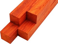 Padauk Lumber Square Turning Blanks – 2″ x 2″ (4 Pcs)