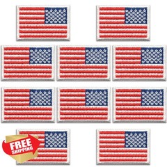 Laughing Lizards Reverse Flag Patch 10 Pack Small