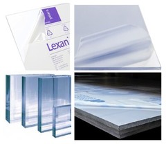 Lexan Polycarbonate 9034 Clear Plastic Unbreakable Film-Masked Replacement Sheet