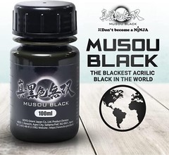Musou Black Paint – Blackest Black in the World – 99.4% Light Absorption – 100ml
