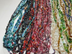 30 Strands 36″ India Handmade Assorted Color Glass Beads Wholesale Bulk (CT-60)