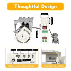 600W Industrial Consew Sewing Machine Brushless Servo Motor Split 110V 50Hz
