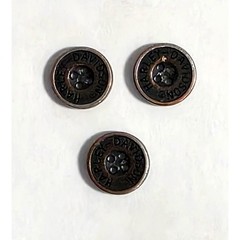 Lot of 3 Replacement buttons Branded Harley Davidson – for button shirt – 12mm