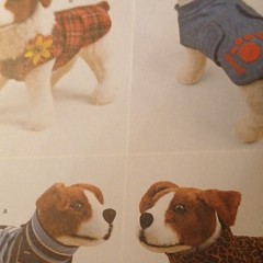 Dog Coat/Jacket Sewing Pattern Uncut Sizes XS-XL Unisex Adult Pet Clothing