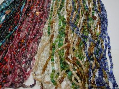 30 Strands 36″ India Handmade Assorted Color Glass Beads Wholesale Bulk (CT-60)