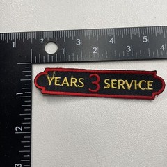 3 YEARS SERVICE Tab Patch 20E9