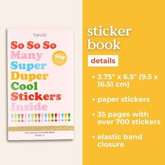 Compact Sticker Book with 700+ Colorful Stickers – Perfect for Crafts & Planners