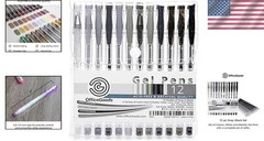 Smooth Writing Gel Pens 12 Count Grey and Black with Medium 0.8 to 1.0mm Tips