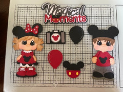 DISNEY Magical Moments Vacation Set Mickey premade paperpiecing scrapbook diecut