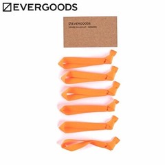 NEW Evergoods Zipper Puller Kit Webbing Hot Orange Set of 6 pulls from Japan F/S
