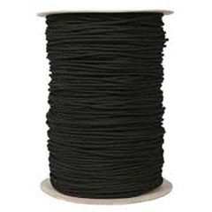 Drawstring cord 1/4″ 100% polyester Round Braided White or Black 144 or 10 yard